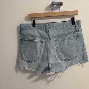Madewell Relaxed Denim Shorts Women 28 Light Wash Button Fly Cut Off